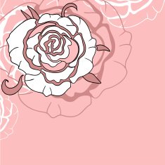 Abstract background with a rose (vector)