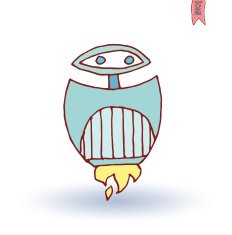 Doodle Robot cartoon vector illustration N31