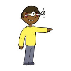 cartoon staring man N27
