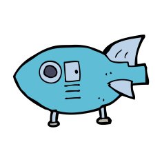 Cartoon Space Rocket N48