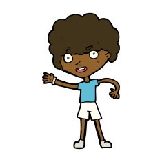 cartoon sporty person N8