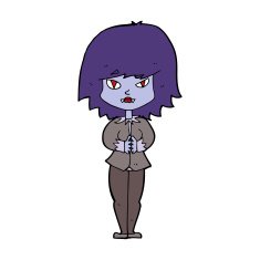 cartoon vampire woman N9