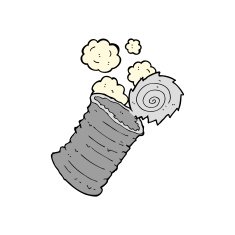 cartoon old tin can N8