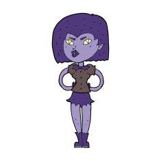 Cartoon Vampire Girl N186