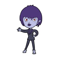 Cartoon Vampire Girl N187