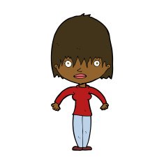 cartoon woman staring N24