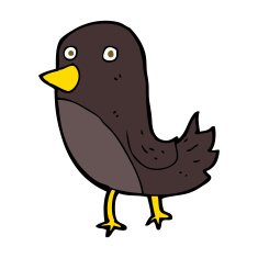 Cartoon Bird N307