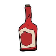 cartoon bottle of rum N8