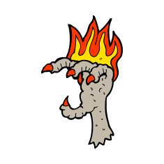 cartoon spooky claw N4