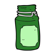 cartoon kitchen jar N7