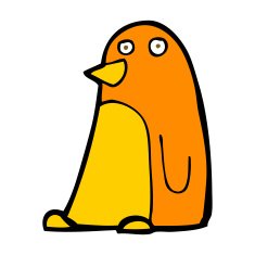 Cartoon Bird N309