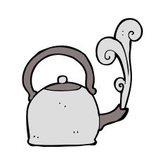 cartoon old kettle N8