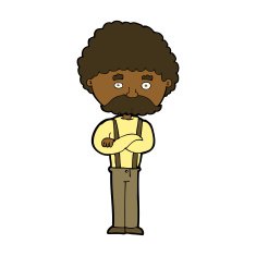 cartoon old man N25