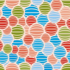 Color spheres seamless pattern