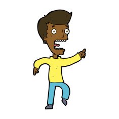 cartoon terrified man N202