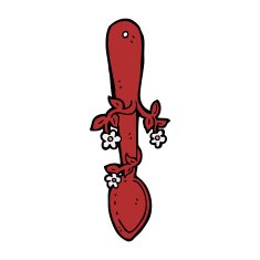 cartoon organic food symbol spoon N4
