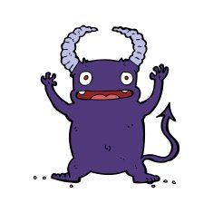 cartoon little devil N81