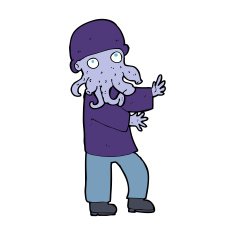 cartoon monster man N11