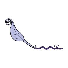 cartoon feather quill N8