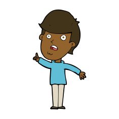 Cartoon Man Asking Question N71