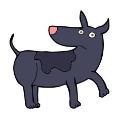 funny cartoon dog N22