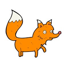 cartoon fox cub N8