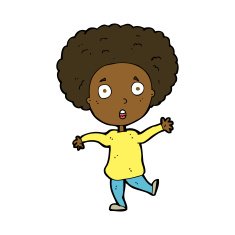 cartoon startled person N6