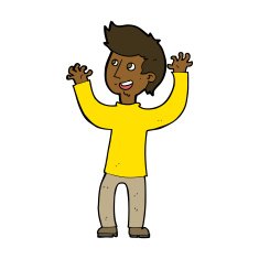 cartoon happy man N386