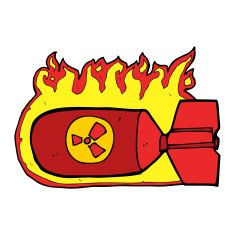 cartoon nuclear bomb N16