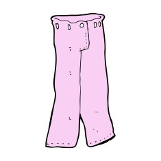 cartoon pair of pink pants N10