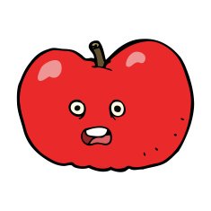 Cartoon Apple N115