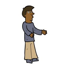 cartoon curious man N55