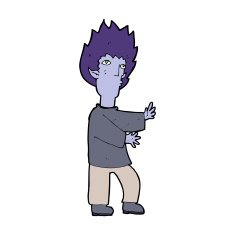 cartoon vampire man N88