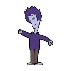 cartoon vampire man N89