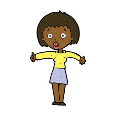 cartoon amazed woman N8