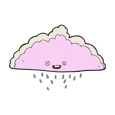 Cartoon Rain Cloud N41