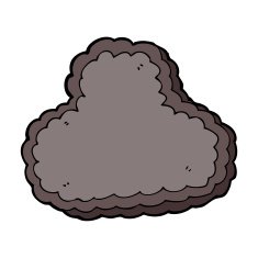 Cartoon Rain Cloud N42