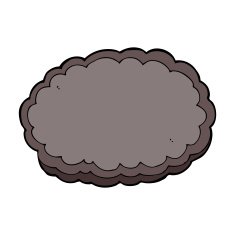 Cartoon Rain Cloud N43