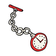 Cartoon Old Pocket Watch N9