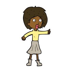 Cartoon Woman N44