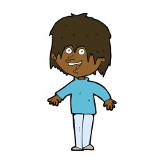 cartoon excited man N81