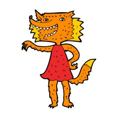 cartoon fox girl N4