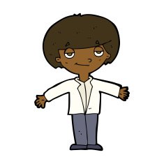 cartoon smug boy N8