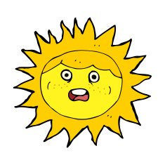 sun cartoon character N10
