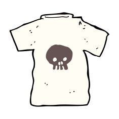 cartoon skull tee N13