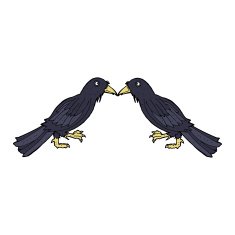 cartoon crows N4
