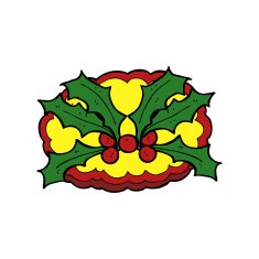cartoon holly symbol N4