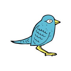 cartoon garden bird N29