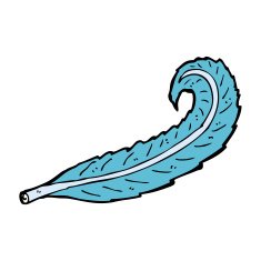 Cartoon Feather N44
