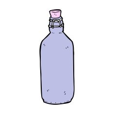 cartoon traditional bottle N16